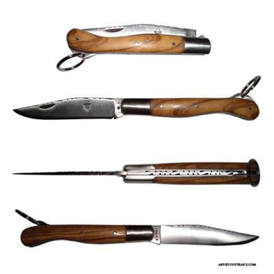 Salers knife - 1 piece - Olivewood handle