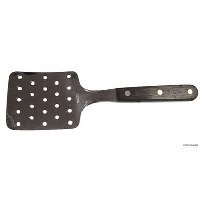 Sieve square server. Wooden handle.