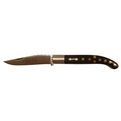 Yatagan Basque knife 11cm - Wengewood handle with rosettes