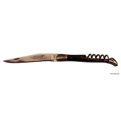 Laguiole Bacchus knife - Real black horn handle