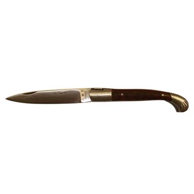 Voyageur knife - 10cm blade - 2 bolsters - Snakewood handle