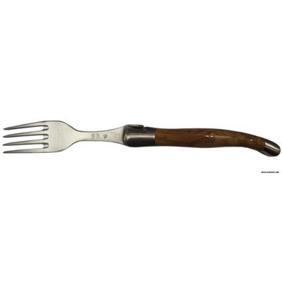 Set of 6 Laguiole forks - Olivewood handle