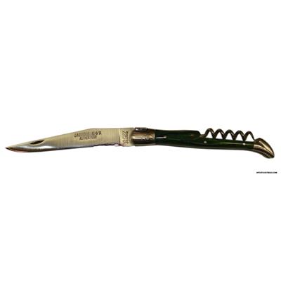 Laguiole Bacchus knife - Green stamina handle