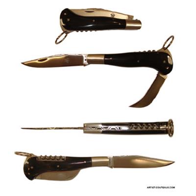 Salers knife - 3 pieces - Ebony handle