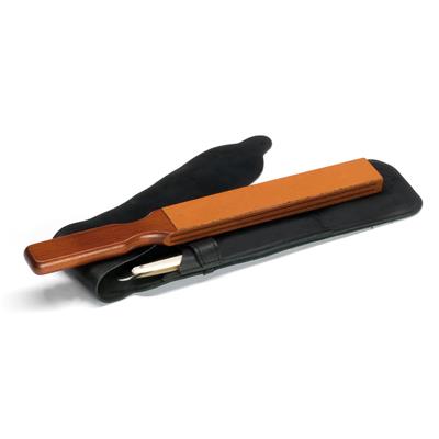 Luxery travel strop, in leather case
