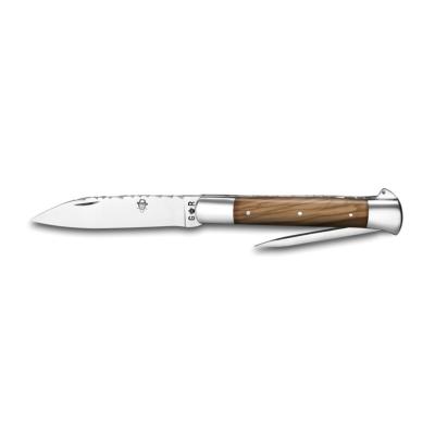 Issoire droit knife - Olive wood handle
