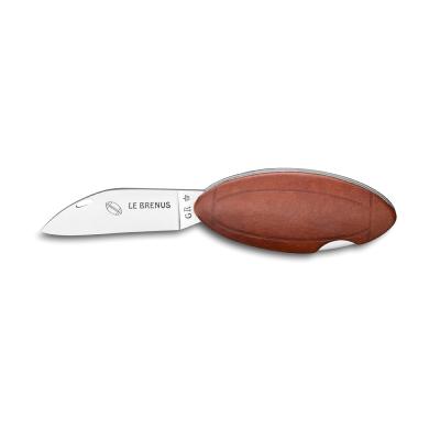Brenus knife - Brown leather handle