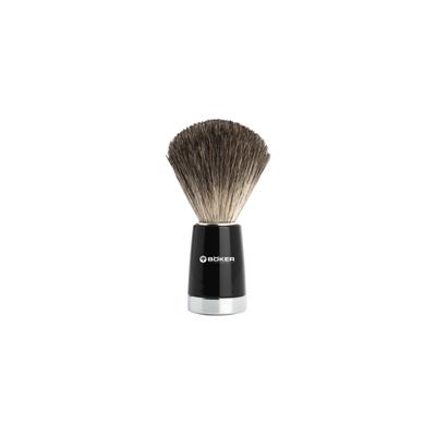Shaving brush Böker - Pure grey - Black handle