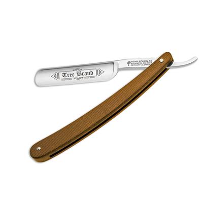 Böker straight razor Tree Brand - Brown micarta handle