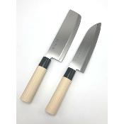 Lot de 2 couteaux japonais
