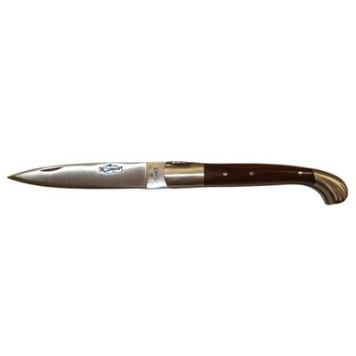 Couteau Voyageur - Lame 10cm - 2 mitres - Manche en Wengé
