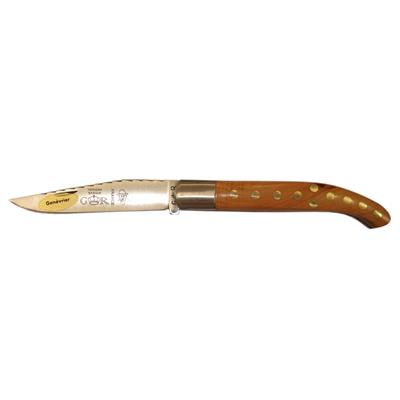 Couteau Yatagan Basque 11cm - Manche Genévrier avec rosettes.