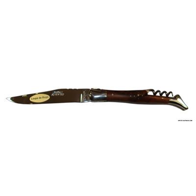 Couteau Laguiole avec tire-Bouchons - Manche Loupe de Thuya